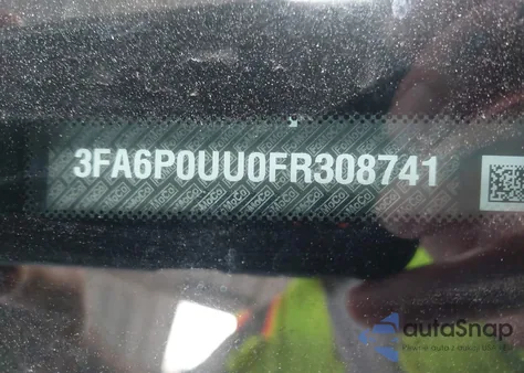 2015 Ford Fusion Hybrid S z USA, uszkodzony, nr VIN 3FA6P0UU0FR308741